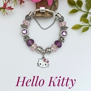 Hello Kitty Silver Plated Charm Bracelet NEW
